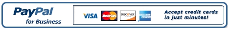 Sign up for PayPal and start accepting credit card
payments instantly.